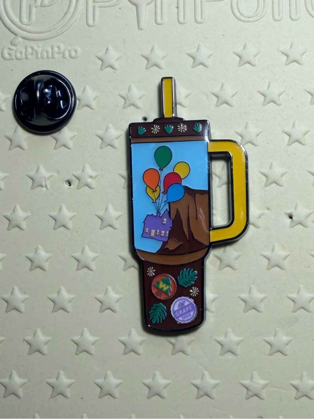 Loungefly Disney Pixar Travel Cup Up Enamel Pin